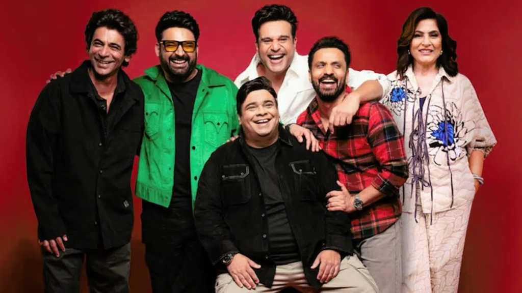 Image: Promotional poster forThe Great Indian Kapil Show Second Season 2 featuring Sunil Grover and Kapil Sharma, now available for streaming on OTT platforms.