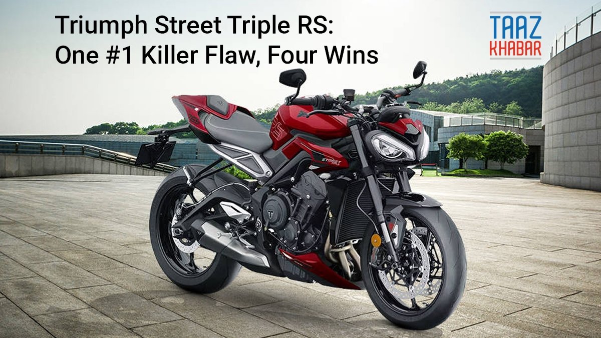 Triumph Street Triple RS side view highlighting design and performance features