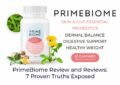 PrimeBiome Review and Reviews showing skin-gut gummies benefits