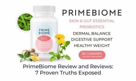 PrimeBiome Review and Reviews showing skin-gut gummies benefits