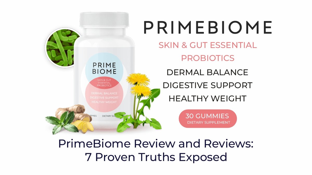 PrimeBiome Review and Reviews showing skin-gut gummies benefits