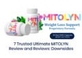 MITOLYN Review and Reviews showing supplement bottle, benefits, and downsides
