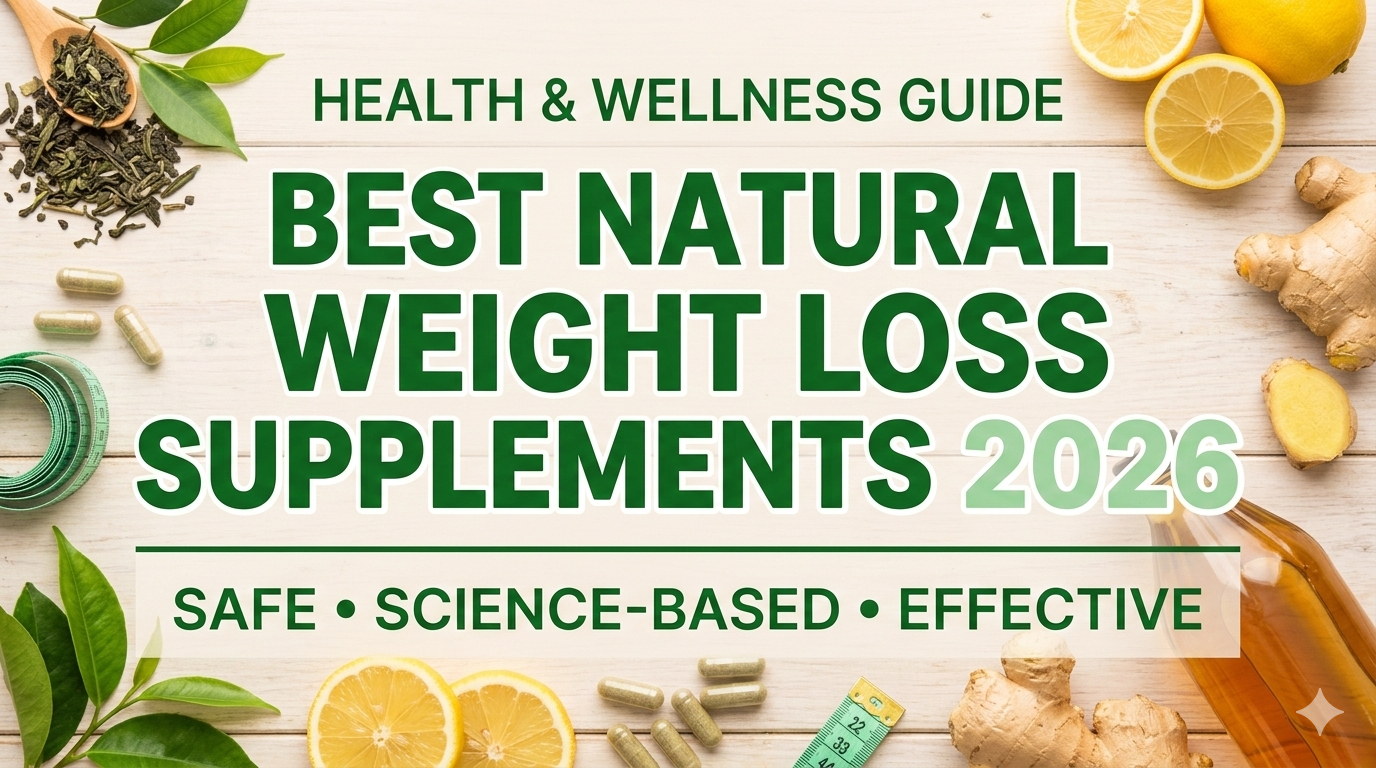 Best Natural Weight Loss Supplements 2026 made from herbal ingredients for safe fat burning