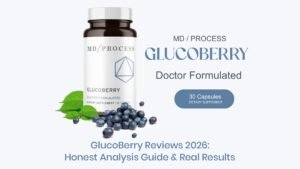 Blogs 3 GlucoBerry Reviews 2026 showing blood sugar support supplement bottle and natural ingredients for healthy glucose levels