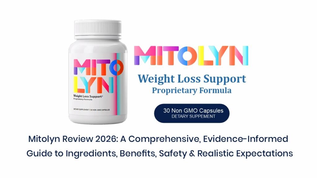 Mitolyn Reviews supplement overview showing bottle, ingredients, and metabolism support benefitsMitolyn Reviews 2026 supplement bottle showing metabolism support ingredients and benefits